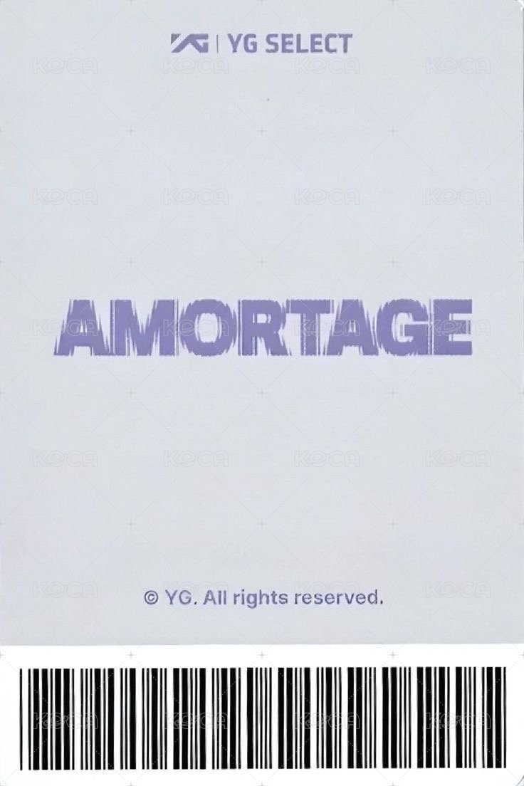 AMORTAGE yg 線上 特典卡  背面